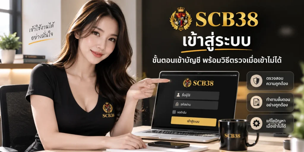 SCB38 เข้าสู่ระบบ ขั้นตอนเข้าบัญชี พร้อมวิธีตรวจเมื่อเข้าไม่ได้